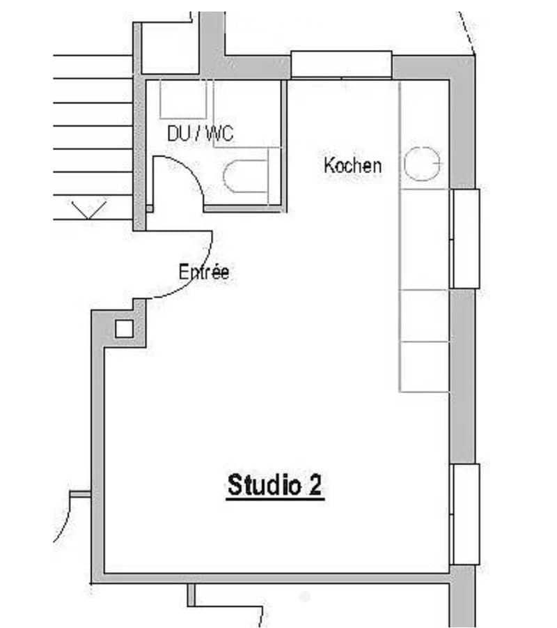 Appartement studio 1 pièce à proximité de Sursee (2)