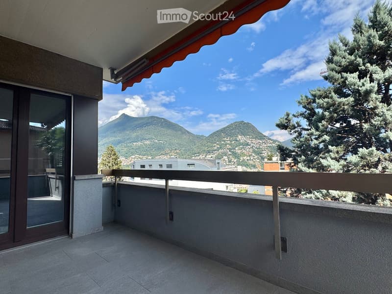 4,5 pièces à Massagno, vue sur Monte Brè et partielle sur le lac (2)