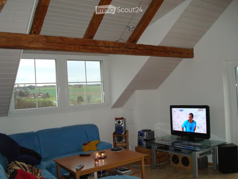 2 1/2 Zimmer-Dachwohnung auf dem Land in Waldnähe (5)