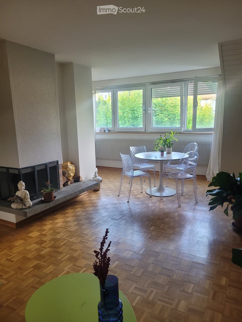 Sunny attic apartment with chimney in Mittelhäusern (2)