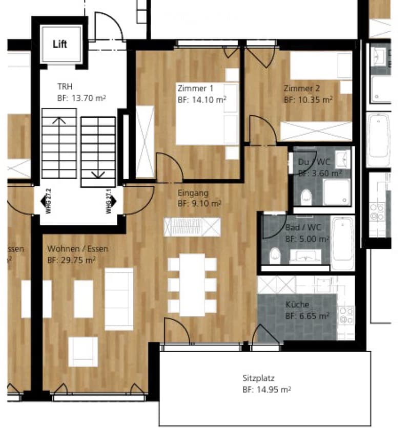 gepflegten 3.5-Zimmer-Wohnung (1)