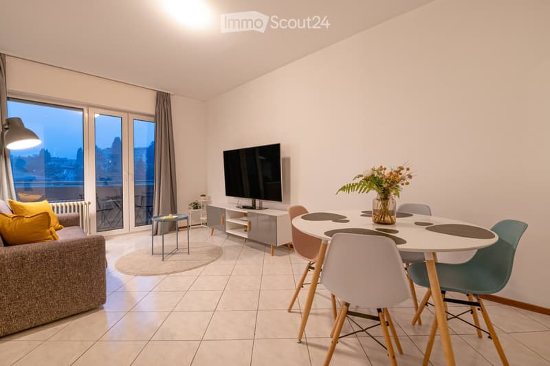 Apartment with balcony next to Lugano Station (4)