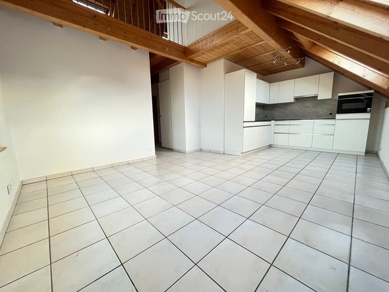 Hell 3-Zimmer Duplex-Dachwohnung mit neuer Küche zu vermiete (2)
