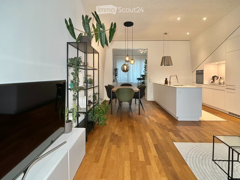 Befristet, möbliert: Moderne Maisonette mit Dachgarten (2)