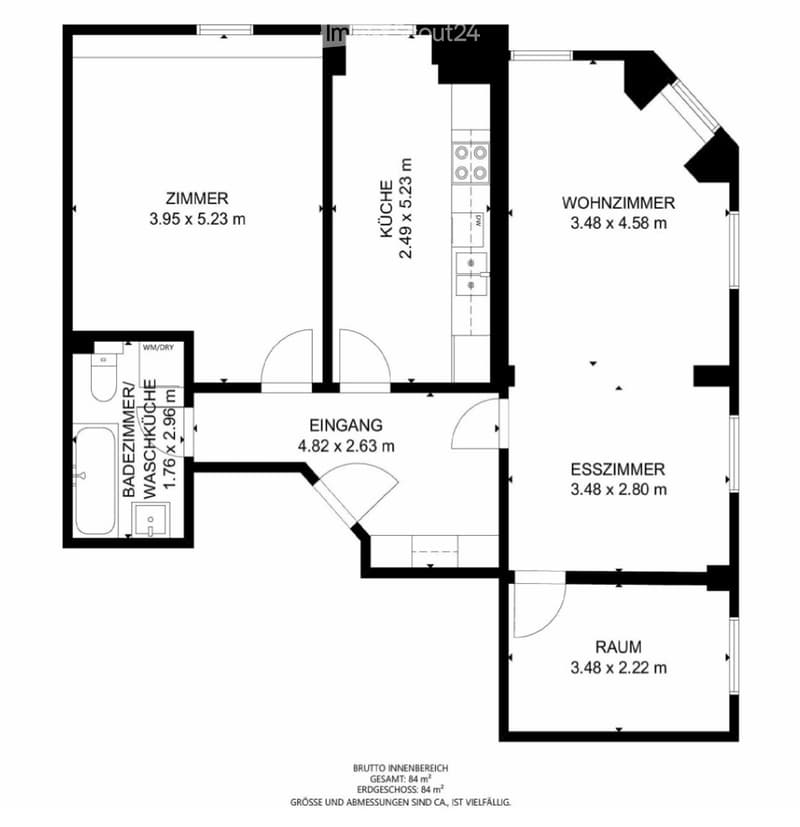 Charmante 3 Zimmer Dachwohnung in der historischen Altstadt (5)