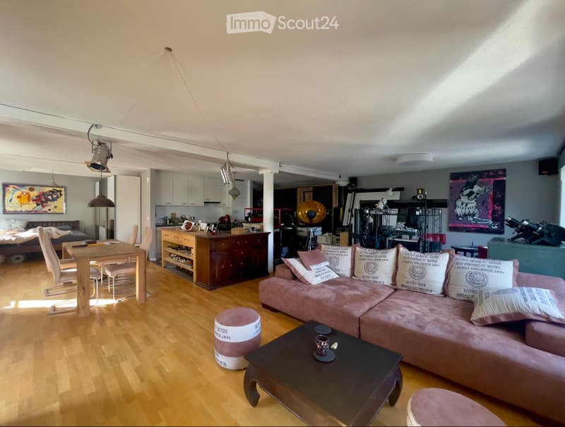 Helle Loft-Wohnung in historischer Spinnerei (1)