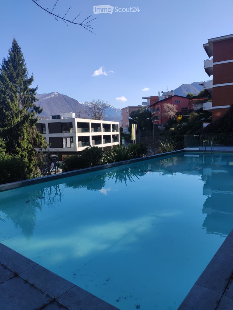 Appartamento 1.5 locali con piscina vicino la stazione (5)