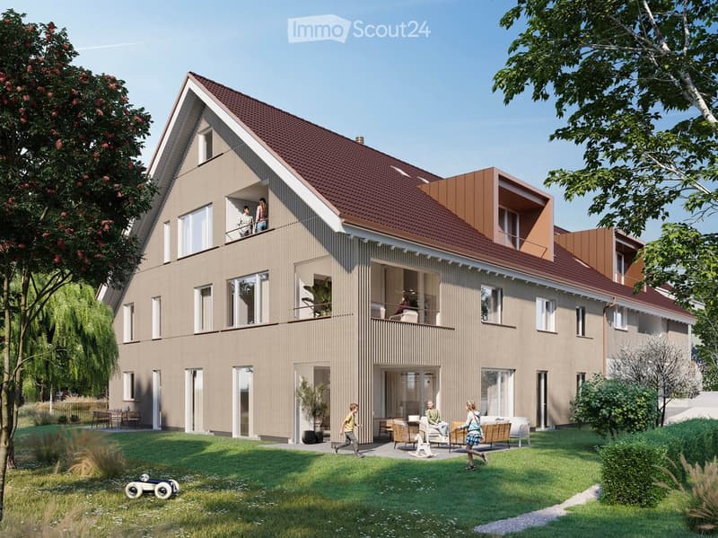 Neubau 4.5 Zimmer Wohnung mit Balkon & Loggia (1)