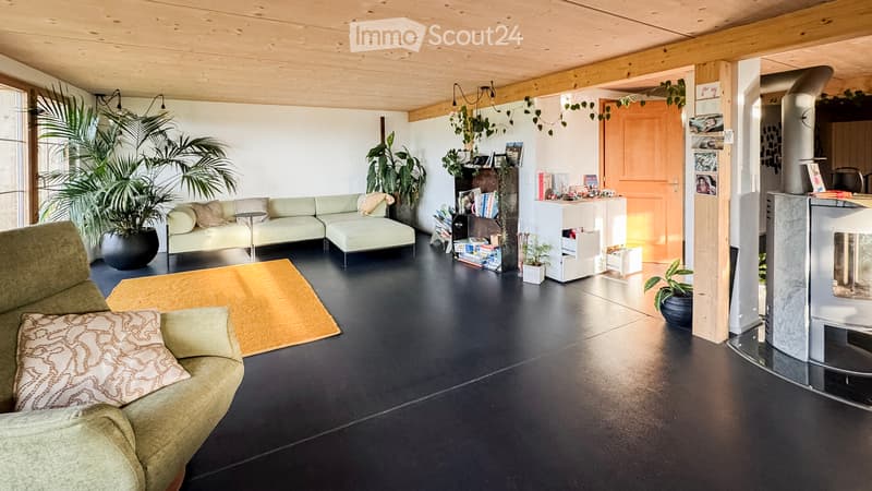 Charmante 4½-Zimmer-Wohnung (180m2) im Grünen in Burgistein (2)