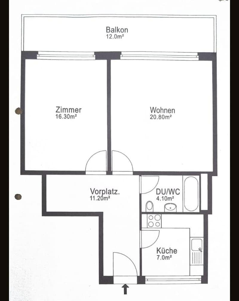 Renovierte 2 Zimmerwohnung in Zollikerberg mit Parkplatz (4)