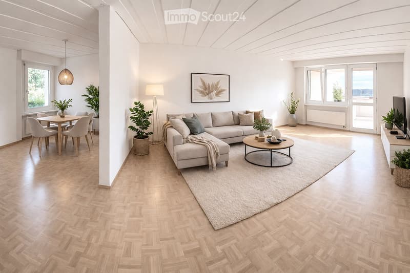 Grosszügige, sanierte 3.5-Zi Wohnung mit See- und Bergsicht (2)
