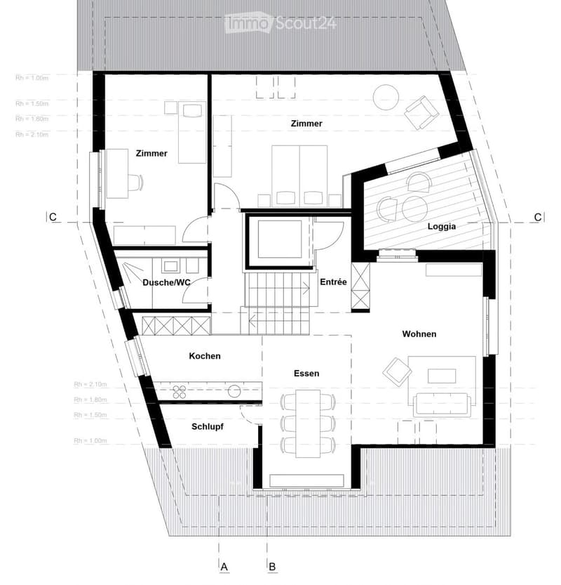 Moderne 3.5-Zimmer-Attika-Wohnung (5)
