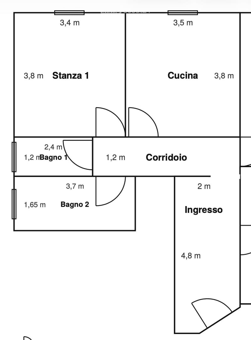 Stanza in appartamento/ufficio - tutte utenze incluse (1)