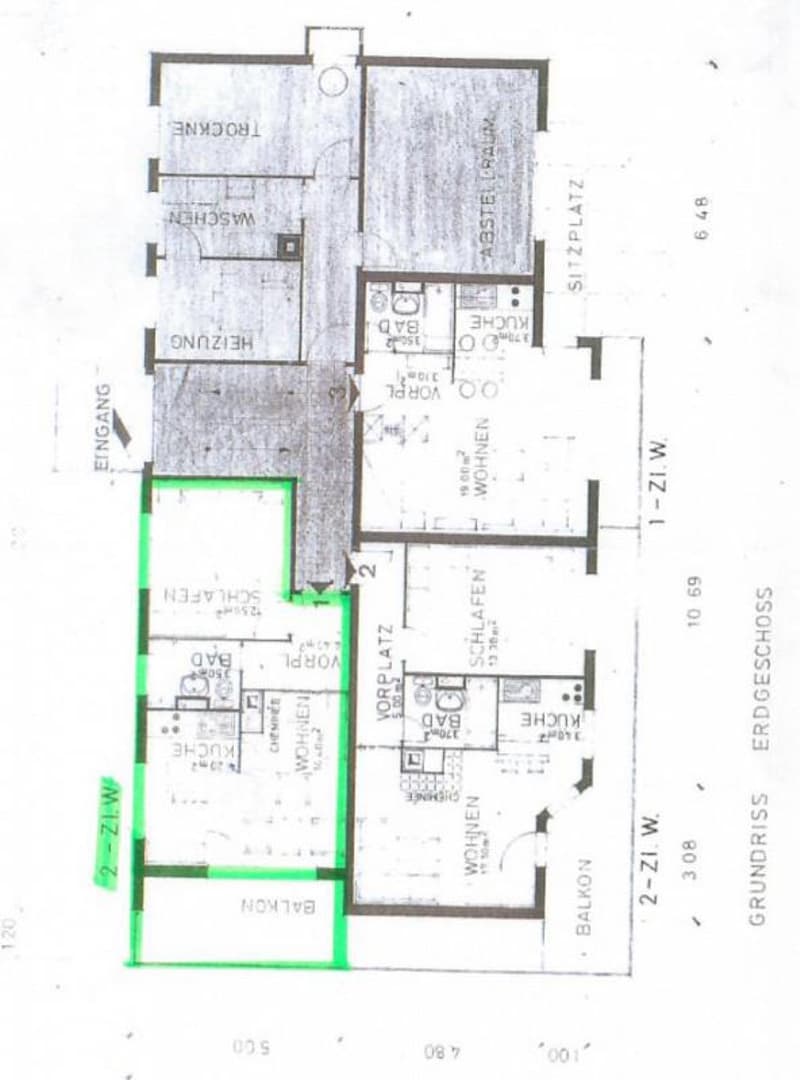 Charmante 2-Zimmer-Wohnung mit Balkon und Cheminée (2)
