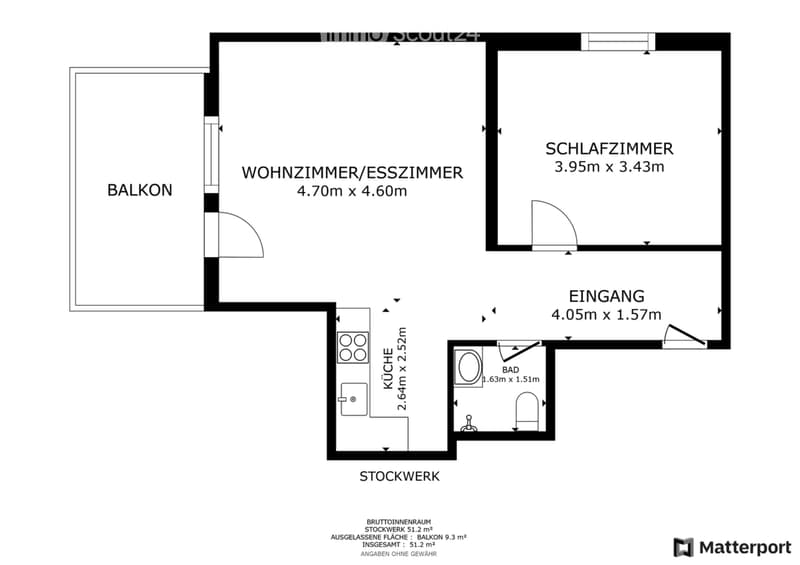 Ruhige 2-Zimmer Wohnung 1. Etage (5)