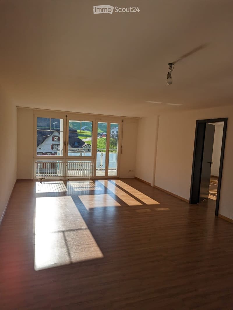 Grosszügige 2.5-Zimmer-Wohnung in Urnäsch Balkon, Bartheke (4)