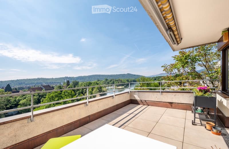 Sonnige 3.5 Zimmer-Terrassenwohnung mit Aaresicht (2)