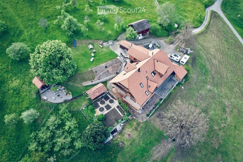 Charmante 4½-Zimmer-Wohnung (180m2) im Grünen in Burgistein (1)