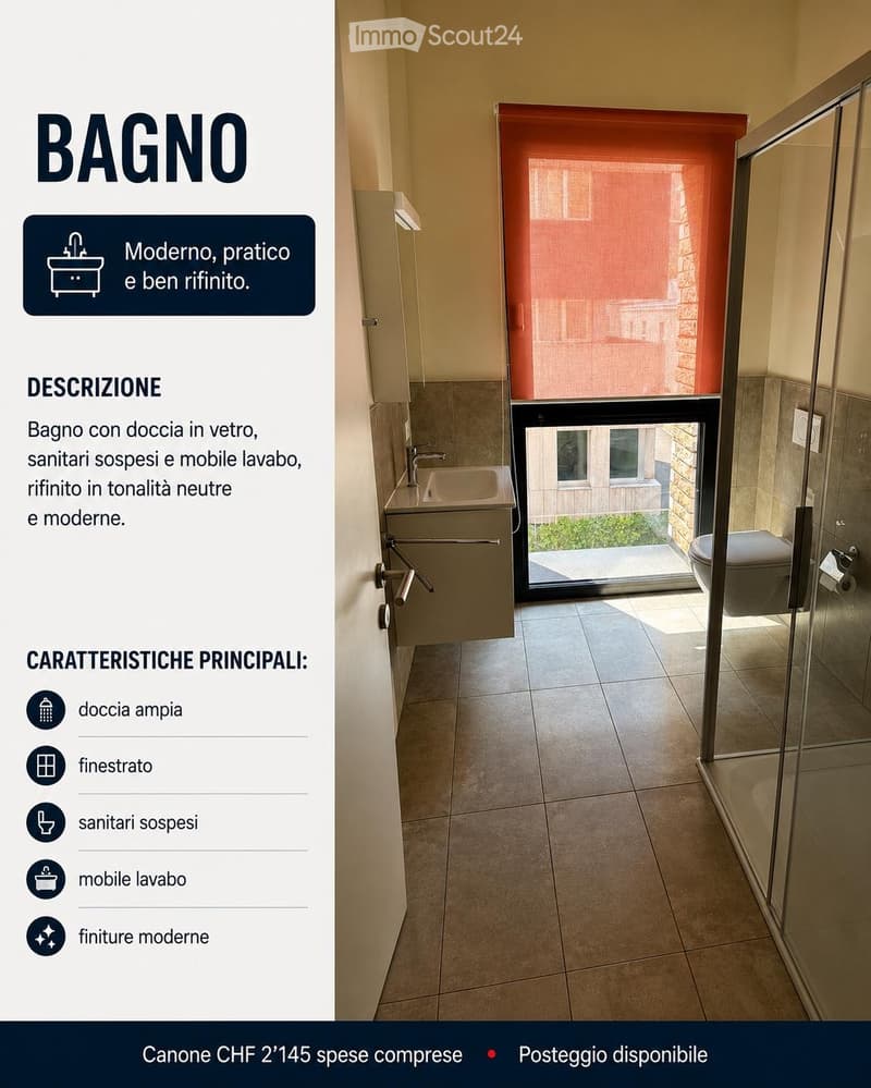 Elegante appartamento arredato 2,5 locali - centro di Lugano (4)