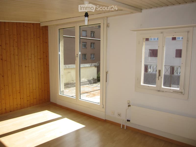 Heimelige 1.5 Zimmer-Wohnung mit grosser Dachterrasse (1)