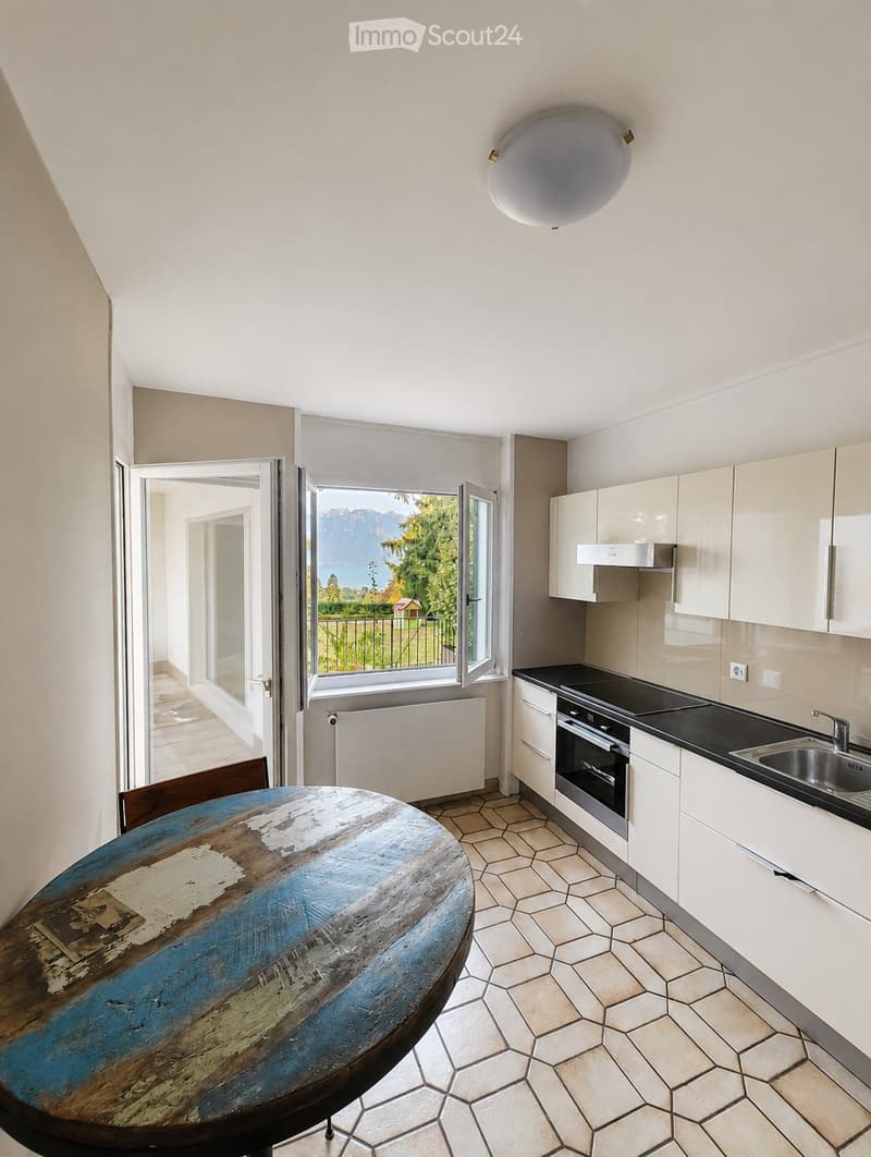 Appartement 2 pièces 76 m². terrasse. vue sur lac St-Légier (1)