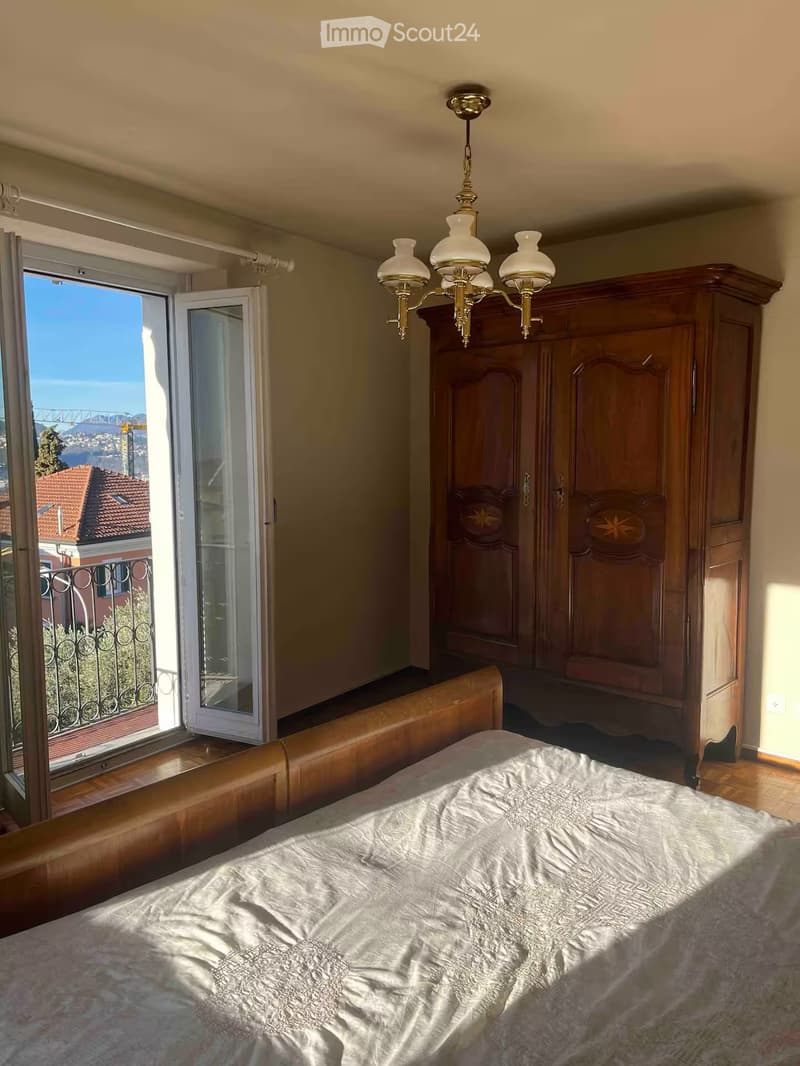Appartamento soleggiato, Camino, Terrazza vista lago/citta (4)