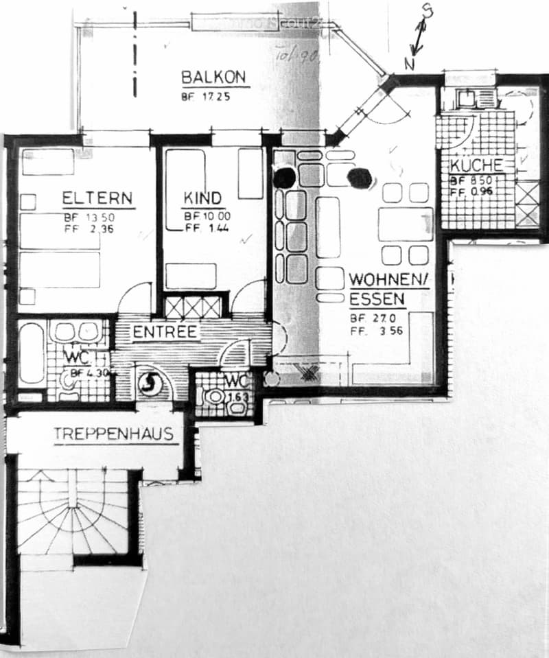Attraktive 3,5 Zi-Wohnung mit Riesenbalkon und Einzelgarage (9)