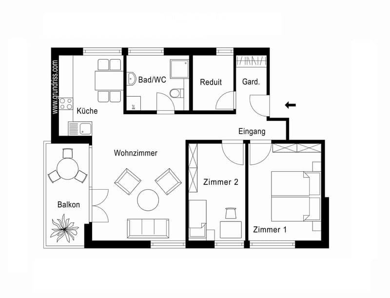Helle 3.5-Zimmer-Wohnung in ruhiger Lage und Seenähe (5)