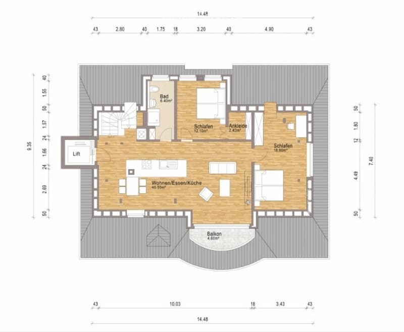 Wunderschöne Dachwohnung (5)