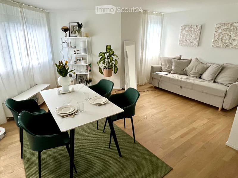 Möbelierte Wohnung mit Balkon und Ausstattung Zentral (1)