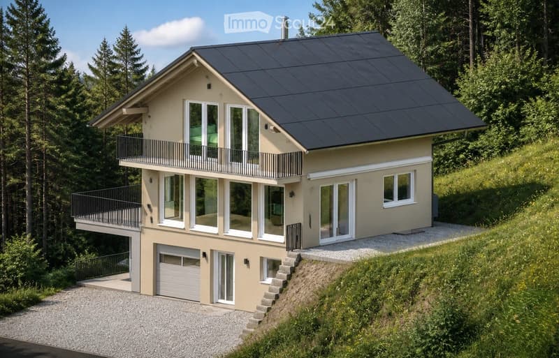 Exklusives 4 1/2 Zimmer Haus am Waldrand mit Alpensicht (1)