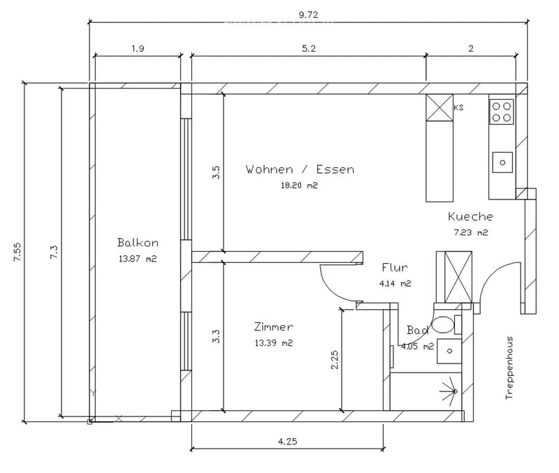 2 Zimmer Wohnung Thun (5)
