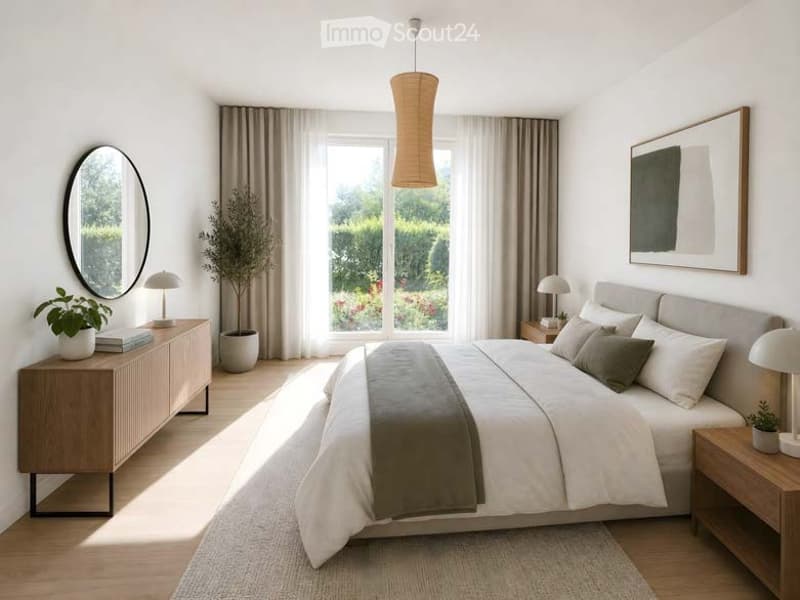 Helle Gartenwohnung mit gedecktem Sitzplatz in Holderbank (5)
