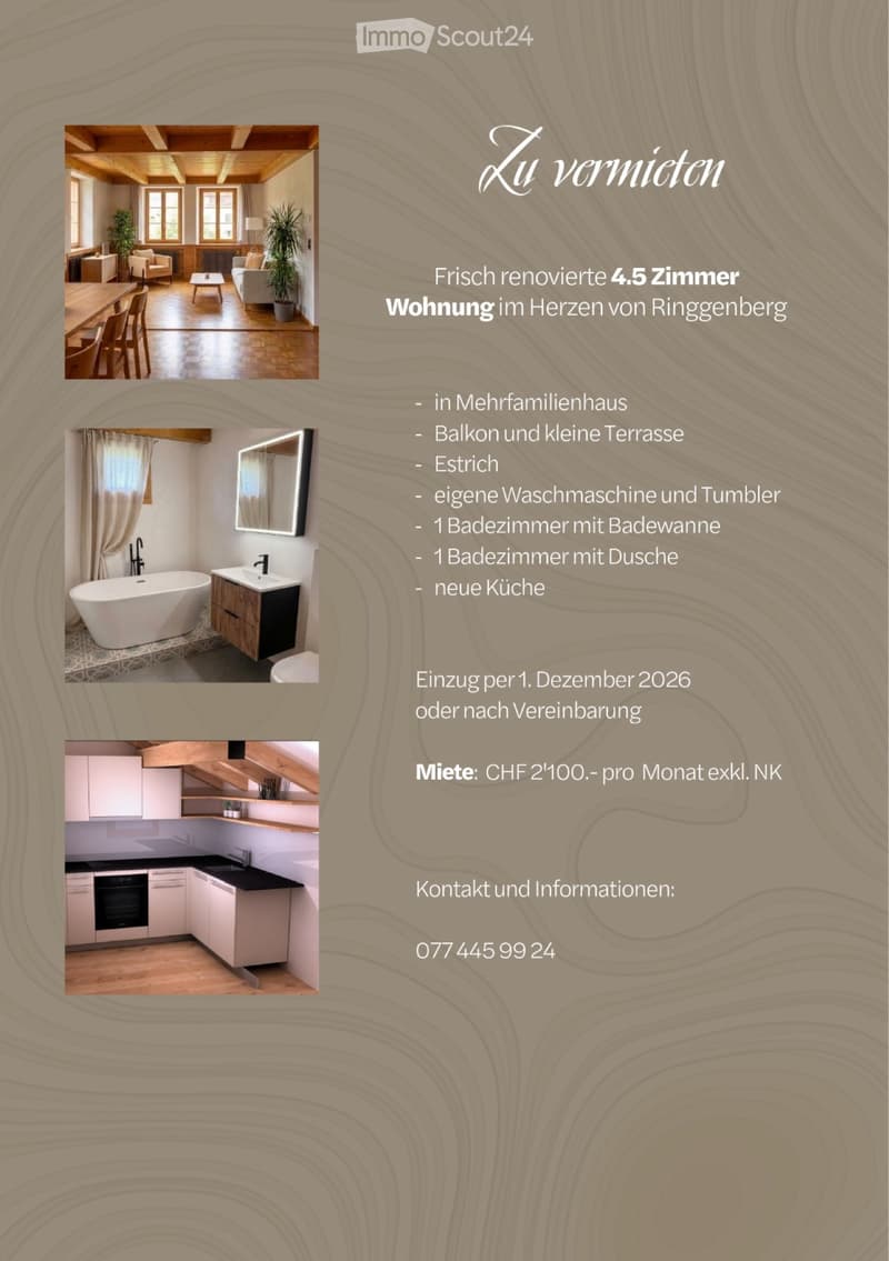 Frisch renovierte 4.5 Zimmer-Wohnung (1)