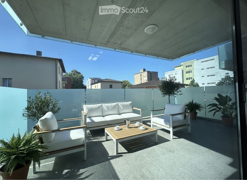 Ampio e luminoso 4.5 locali con terrazza a Pregassona (2)