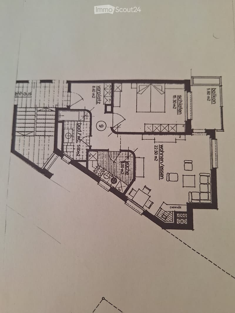 2.5 Zimmer Wohnung mit Lift, Balkon, Tiefgaragenparkplatz (5)