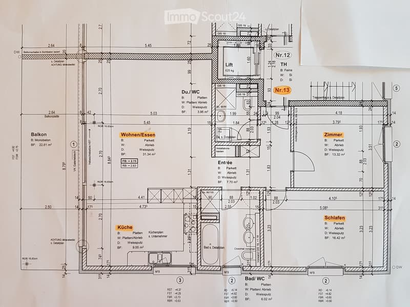 moderne 3.5-Zimmer-Wohnung mit grossem Balkon (3)