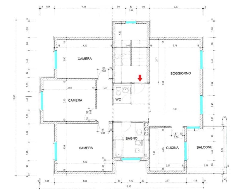 APPARTAMENTO 4,5 LOCALI AL SECONDO PIANO A BIRONICO (5)