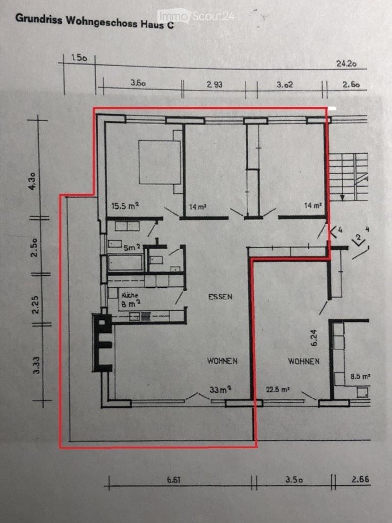 4.5 Zimmerwohnung, 100 m2, 8967 Widen, oberster Stock (1)