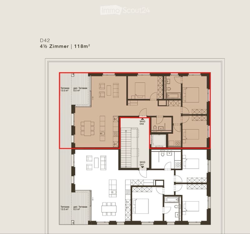 4.5 Zimmer Attika Wohnung mit Südbalkon (5)