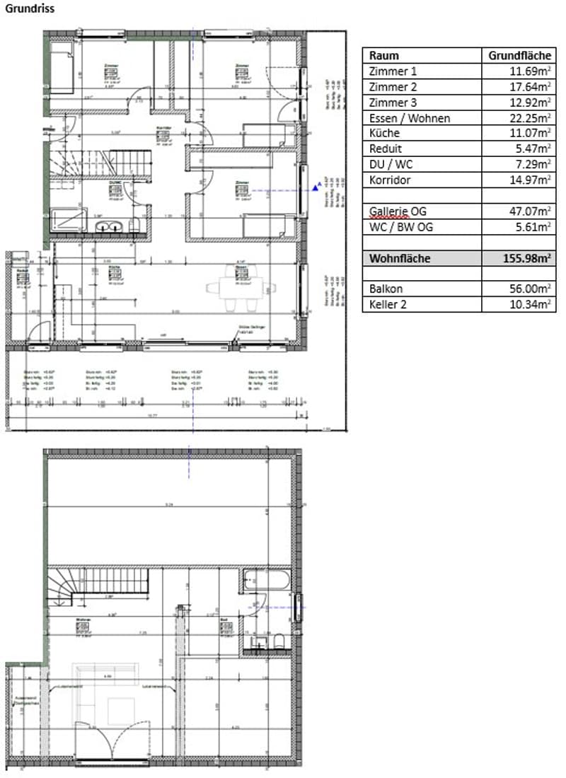 Erstbezug 5.5-Zimmer Maisonettewohnung, grosser Balkon (1.2) (2)