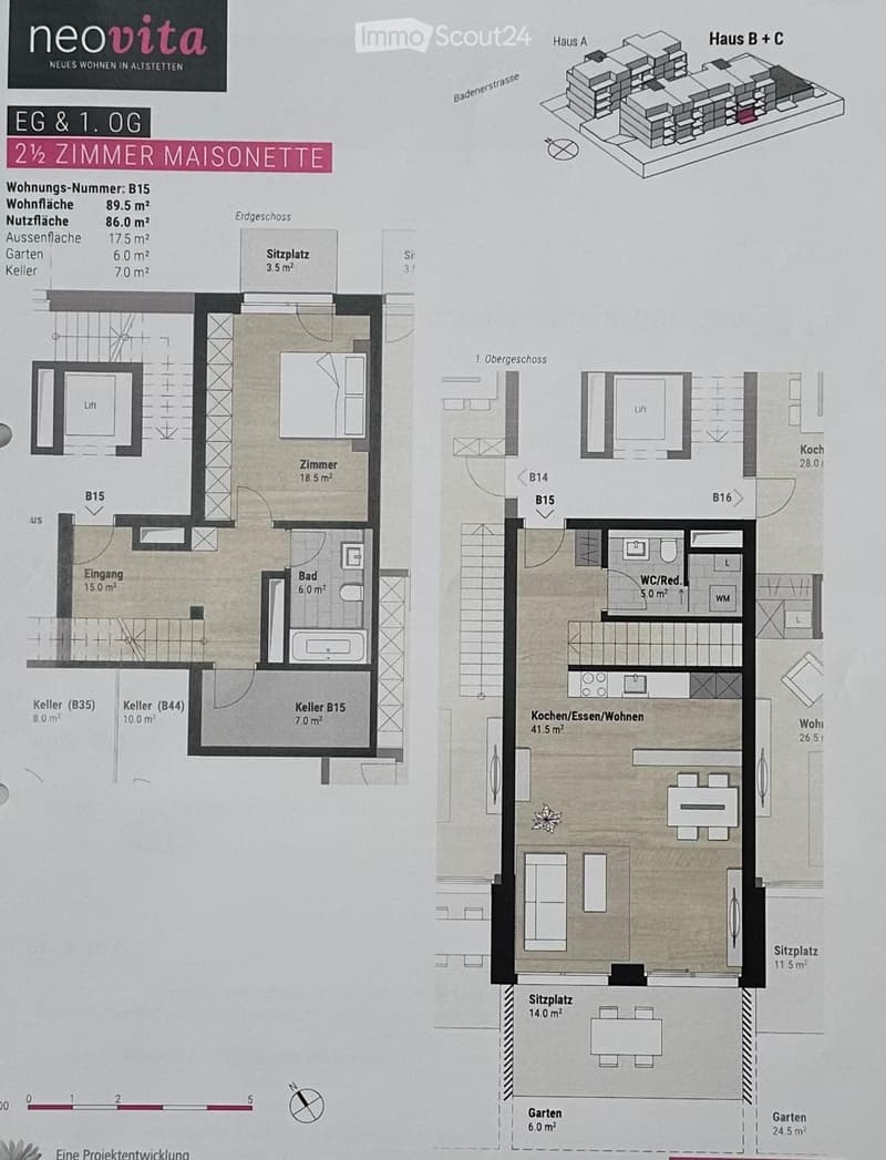 Exklusive 2.5-Zi.-Neubau-Maisonette in Zürich-Altstetten (5)