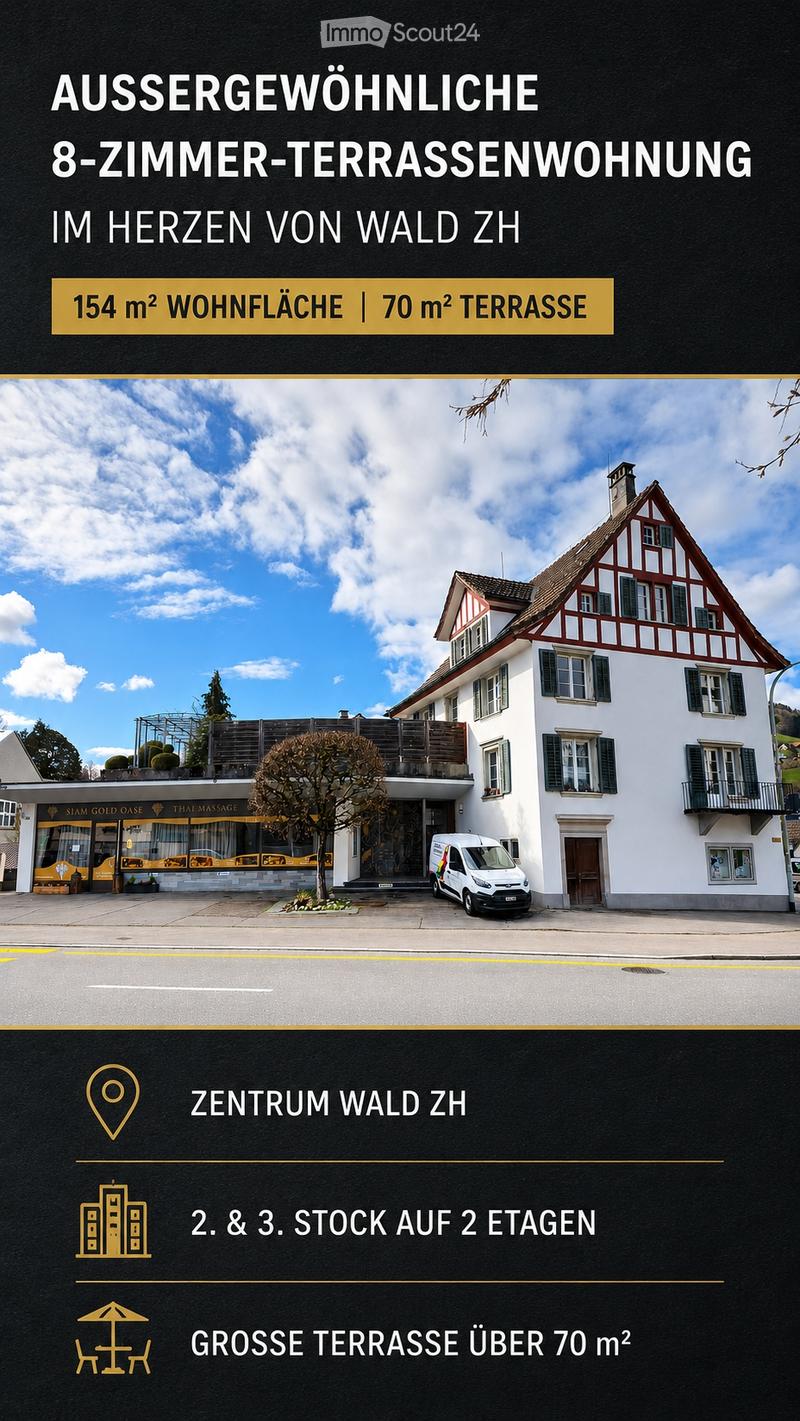 Aussergewöhnliche 8-Zimmer-Terrassenwohnung in Wald ZH (1)