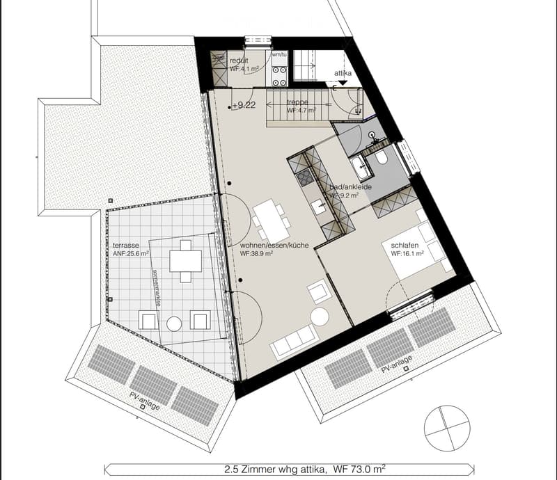 Moderne 2.5-Zimmer-Attikawohnung mit 26 m² Terrasse (5)