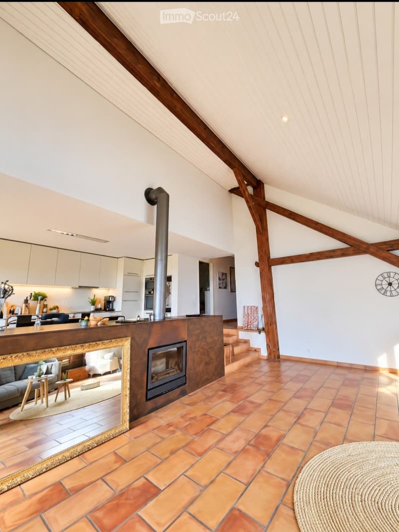 Appartement de charme vue sur le lac agréable en été (1)
