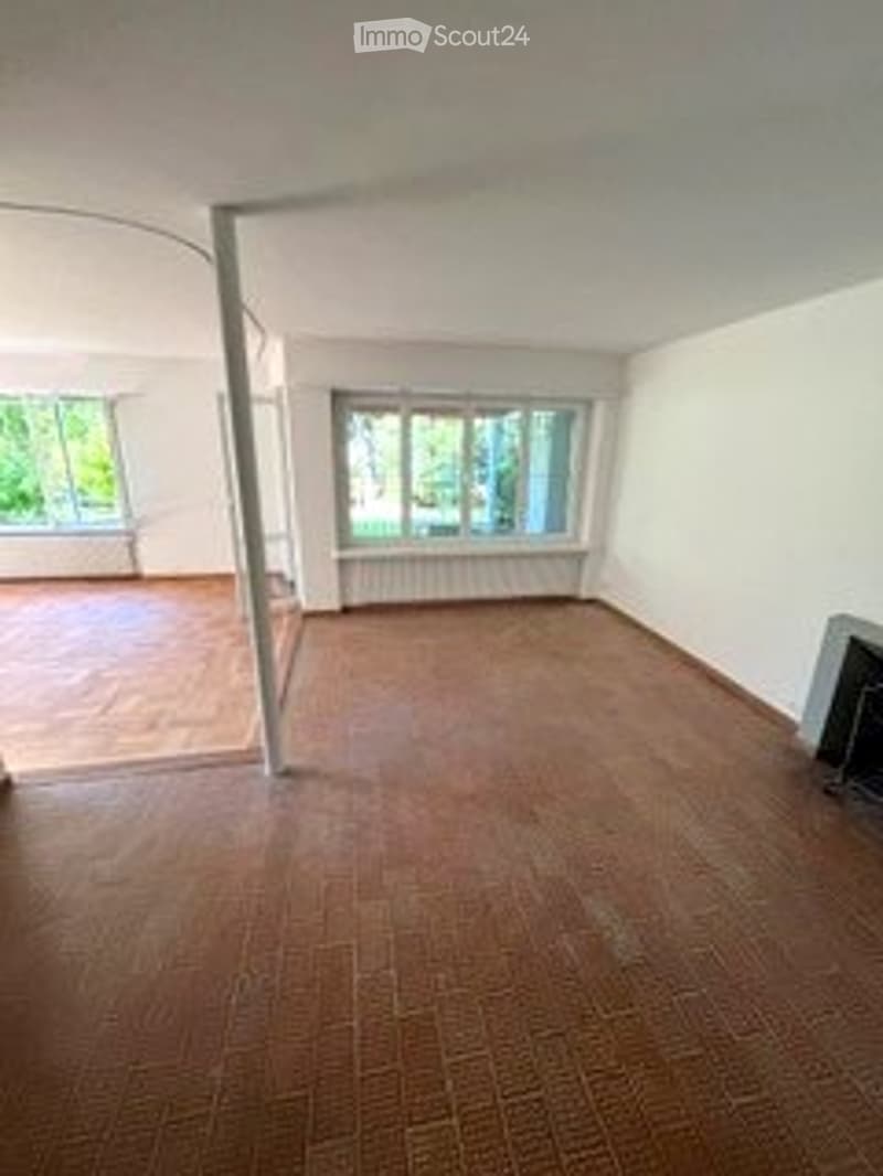 Grosse 2.5 Zi Whg mit Garten  /gedecktem Sitzplatz und Kamin (2)