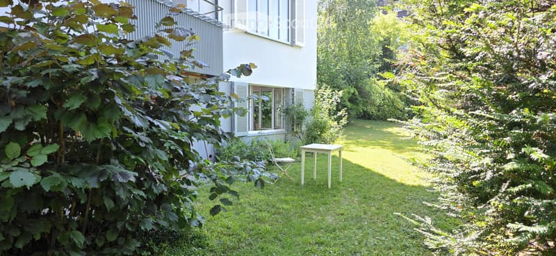 Grosse 2.5 Zi Whg mit Garten  /gedecktem Sitzplatz und Kamin (3)
