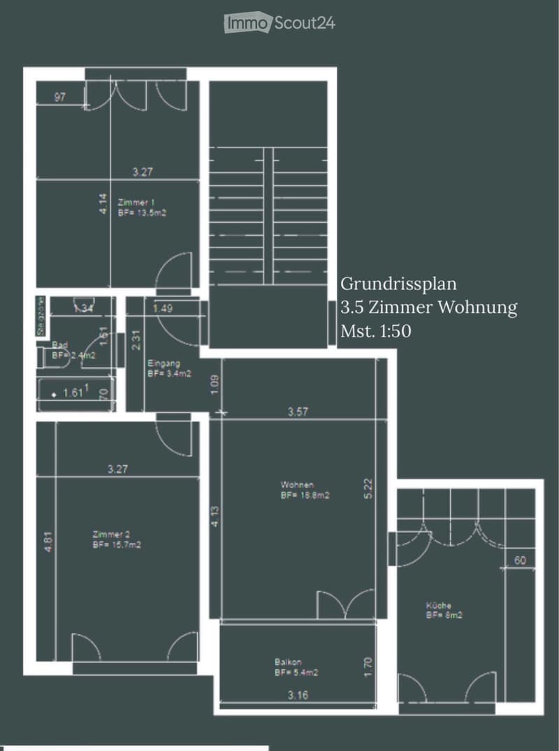 schöne 3.5-Zimmer-Wohnung in badweg 16, 3302 m (4)