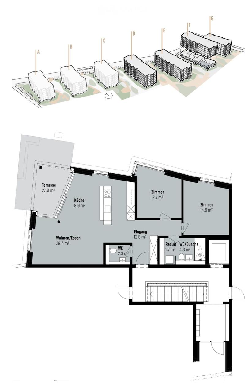 Moderne 3.5-Zimmer-Neubauwohnung im Erdgeschoss in Kloten (3)
