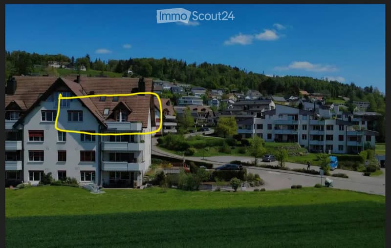 Schöne Dachwohnung mit herrlicher Aussicht (1)